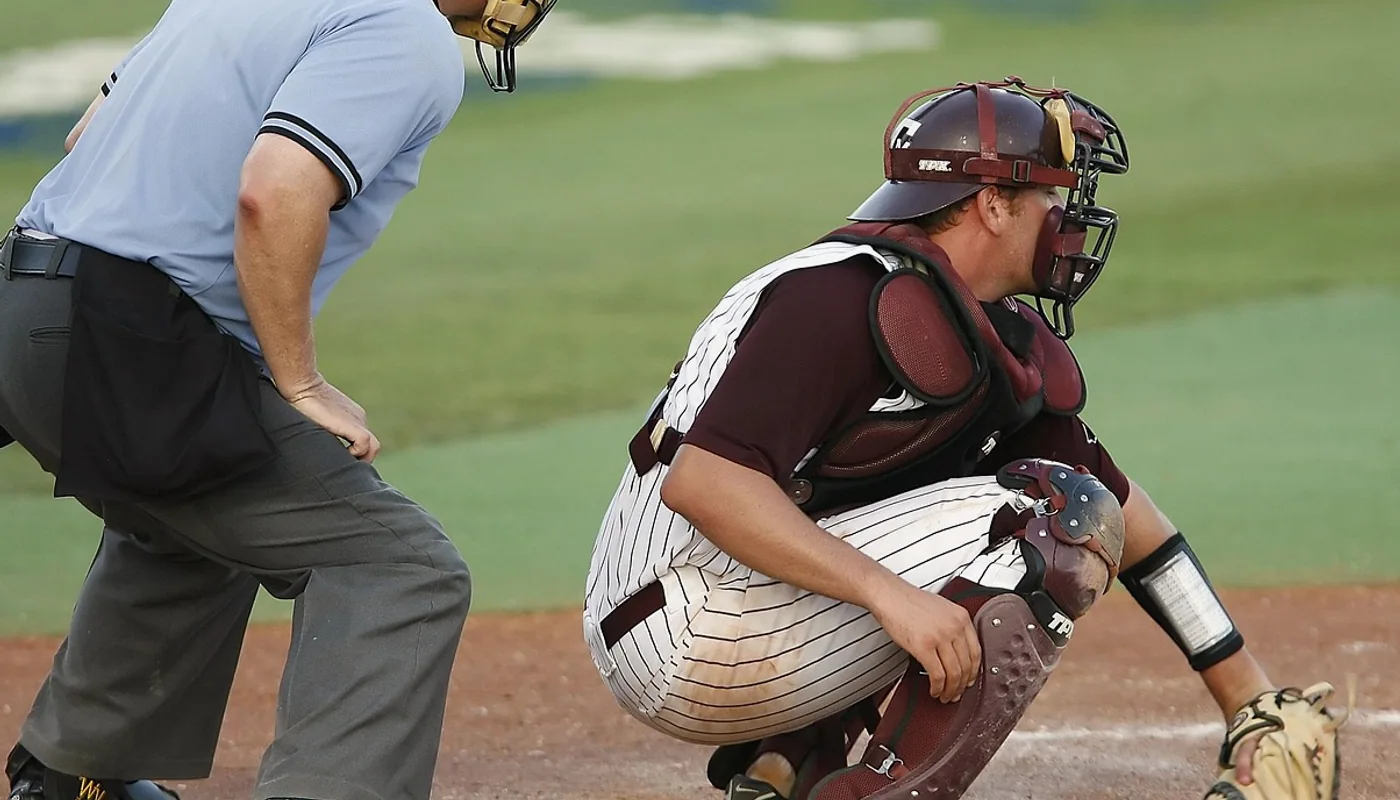 Baseball, umpire and home plate